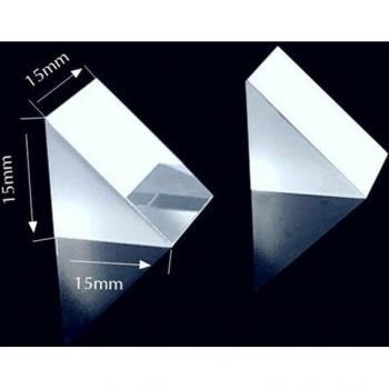 Prisma Reflectante de Cristal K9 15x15mm (3 unidades)