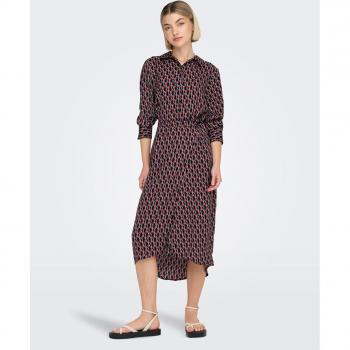 Falda midi estilo pareo Only