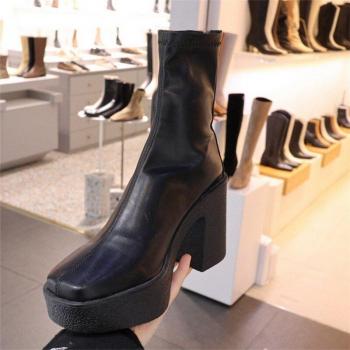 Warm Platform Ankle Boots for Women