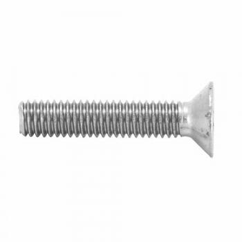 Kit vis M6 x 30 mm à tête fraisée, couleur chrome – boîte de 25 pièces