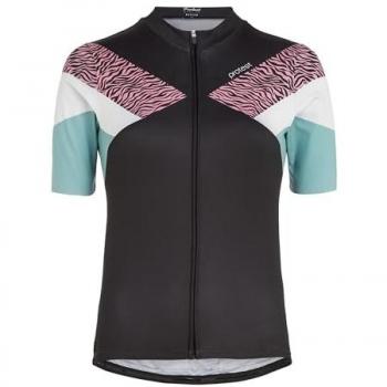 Damen Radsport Trikot Protest Prtpiva Kurzarm Farbe Schwarz Größe 36