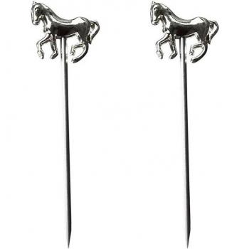 Sticks à boissons décoratifs : tête de mort, cœur de cheval, inox