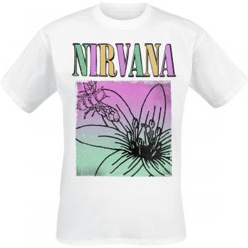 T-Shirt Uomo Nirvana Flower Square Bianco S