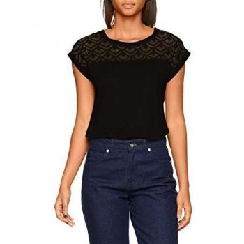 Only onlNICOLE T-Shirt Mix S/S Noos, Noir