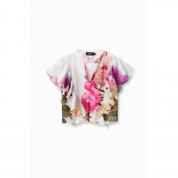 M. Christian Lacroix XL Floral White Shirt