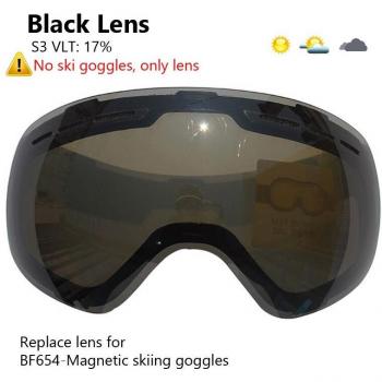 UV400 Anti-fog Magnetic Ski Goggles with Double Layers for Snowboarding BF654