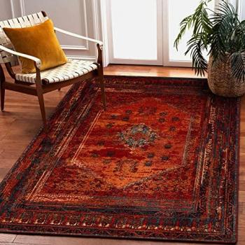 RUGSX Red Wool Carpet Omega Mystik 135x200 cm