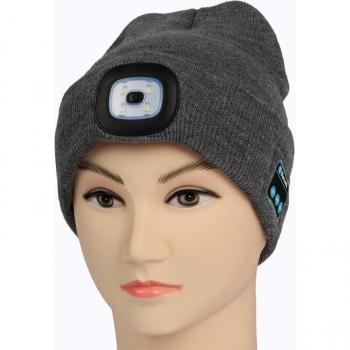 Gorro Beanie con Auriculares Bluetooth y Luz LED