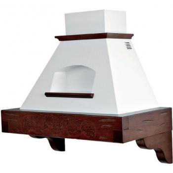Campana de cocina Giada Max con madera tabaco 120 cm