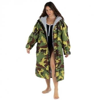DryRobe Adultes Manches longues – Peignoir à Langer Vert / Gris