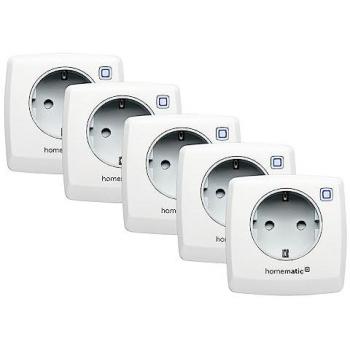Homematic IP Smart Home 5er-Set Fernsteuerbare Steckdosen HmIP-PS-2