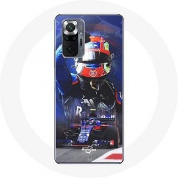 XiaoMi Redmi Note 10 Pro Racing Driver Pierre Gasly Case (F1, Red and Blue Design)