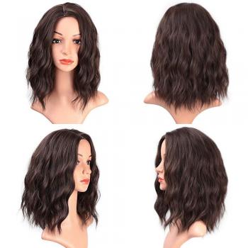 Brown Black Water Wave Wig