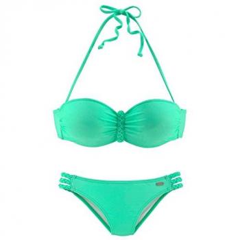 Buffalo Chic Bandeau-Swimwear, abnehmbare Riemen, geflochtene Details
