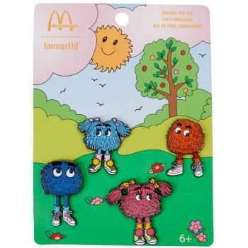 LOUNGEFLY McDonald's Fry Gang Enamel Pin Set