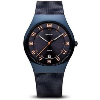BERING Montre Homme Série Classic 11937-393 Noir-Rouge