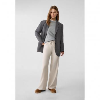 Pantaloni lunghi eleganti grigi morbidi L