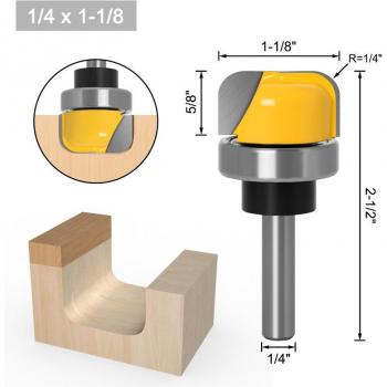 Broca para Enrutador Madera 6mm