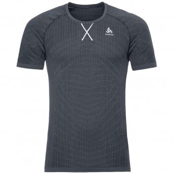 Odlo Herren Laufshirt Evolution Light – Dunkelgrau mit Weißem Detail, 2XL