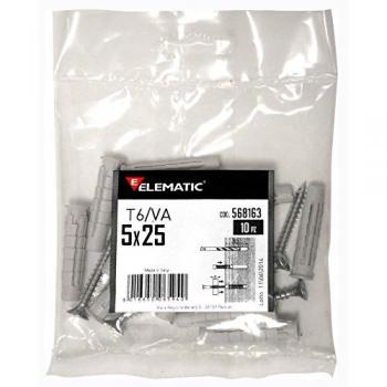 Tassello Nylon T6/VA 50 pièces – Self‑Vite Auto Elematic