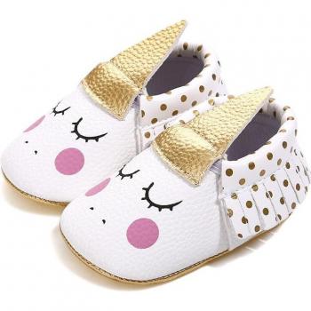 Zapatos de cuna para niñas, 3 estilos, suaves y con borlas 0-18M
