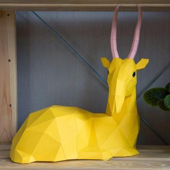 Decoración creativa antílope 3D