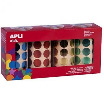 APLI Gomets Metalizados Redondos para Manualidades Ø 20 mm