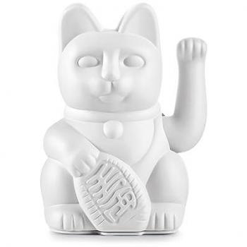 Blanc Maneki Neko porte‑bonheur