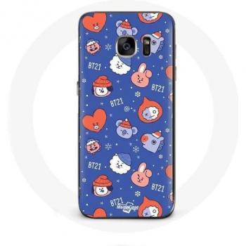 BTS Bangtan Sonyeondan BT21 Kerstcase voor Samsung Galaxy S6 Edge 2023