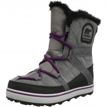 Sorel Femme Bottes, GLACY EXPLORER SHORTIE, Gris, Taille 36