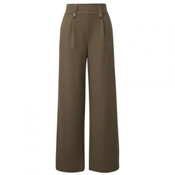 QS Damen Relaxed Fit Hose mit Gummizug