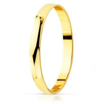 Anillo de Compromiso Oro 18k 2 mm Brillante con Grabación