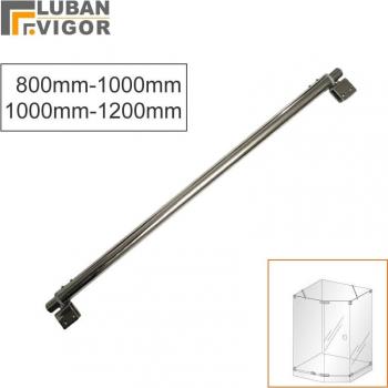 Porte-couteau de douche en inox, tige fixe, longueur ajustable 800mm-1200mm