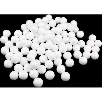 100pcs White Polystyrene Balls for Xmas Crafting 10mm-30mm