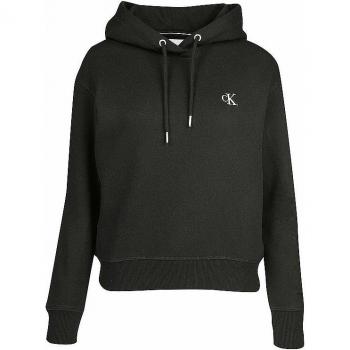 Calvin Klein Women's Embroidered Hoodie Black XL