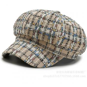 Gorro de Invierno a Cuadros para Mujeres