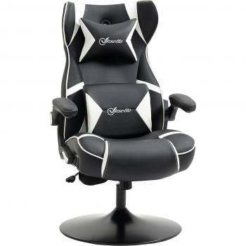 Vinsetto Ergonomischer Computerstuhl mit Lautsprecher und Lendenstütze