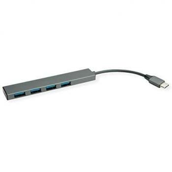 Roline USB 3.2 Gen 1 Type-C Hub, 5000 Mbit/s, Grau
