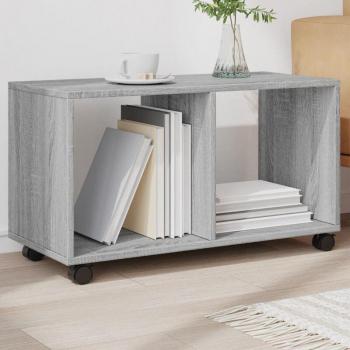Mobiletto Trasportabile Sonoma 72x33x42,5 cm Truciolato Grigio