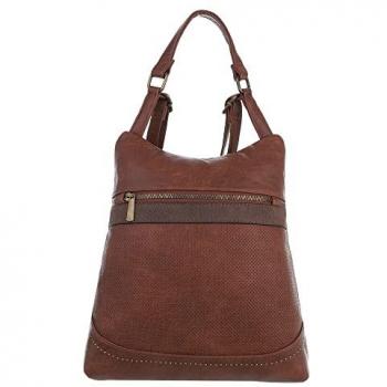 Ital-Design Mittelgroße Handtasche für Damen Used Optik