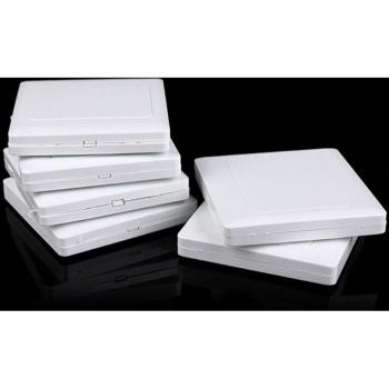 Panel de enchufe y interruptor blanco 86x86mm
