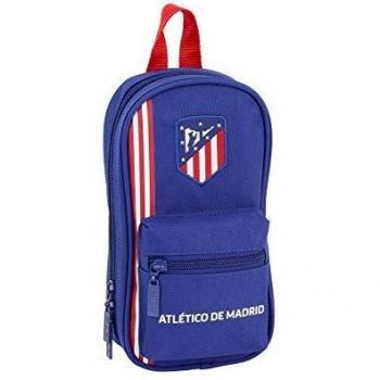 Official Atletico Madrid in Blue Toiletry Case with Four Slots, 20 x 50 x