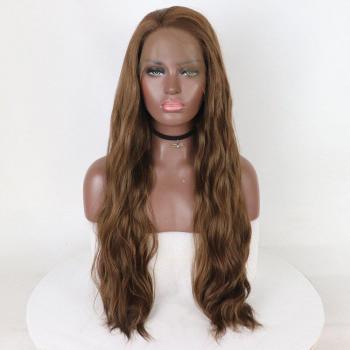Glueless Medium Brown Lace Front Wig