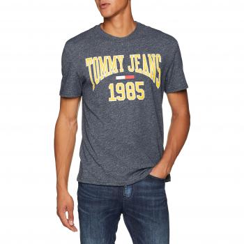 T-Shirt Collegiate Tommy Jeans Homme Manches Courtes Bleu