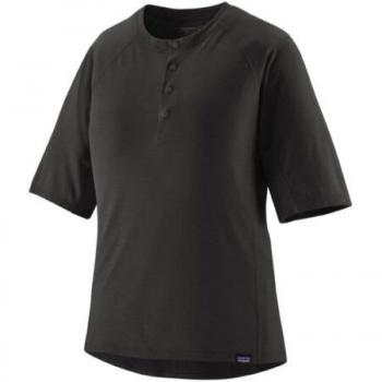 Patagonia Vrouwen Cool Trail Bike Henley Fietsshirt Zwart