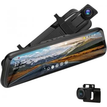 Aiperq 10” Mirror Dash Cam – 24/7 Parking Surveillance