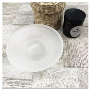 Set Piattino e Porta Sapone Vetro Satinato 11 cm