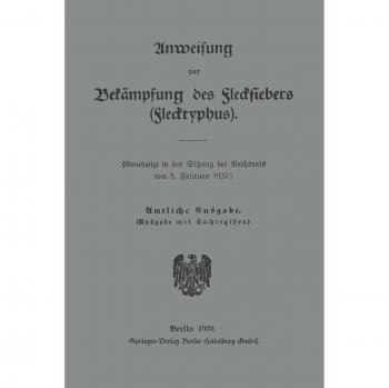 Anweisung zur Bekämpfung des Fleckfiebers