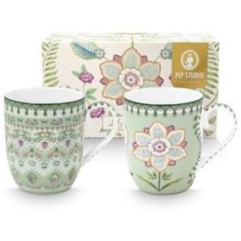 PiP Studio Kleine Becher Lily & Lotus Hellgrün 145ml