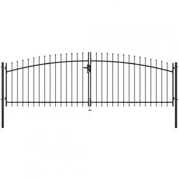 Cancello Doppio con Punte a Lancia 400x175 cm